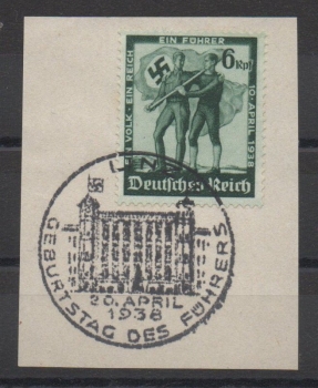 Michel Nr. 662, Volksabstimmung in Österreich auf Briefstück.