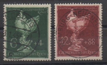 Michel Nr. 902 - 903, Goldschmiedekunst gestempelt.